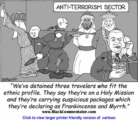 Political Cartoon: Three Wise Terrorist Suspects By Mark Hurwitt