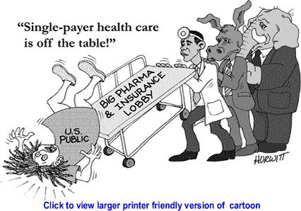 Political Cartoon: Single-Payer Off the Table By Mark Hurwitt