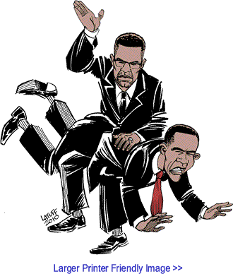 Cartoon: Hard lesson for Obama By Carlos Latuff