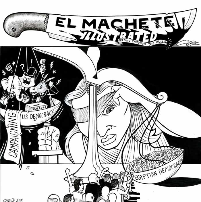 BlackCommentator.com: Political Cartoon - True Democracy By Eric Garcia, Chicago IL