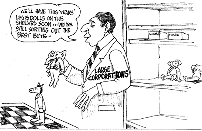 BlackCommentator.com: Political Cartoon - Legisdolls  By Chuck Siler, Carrollton TX