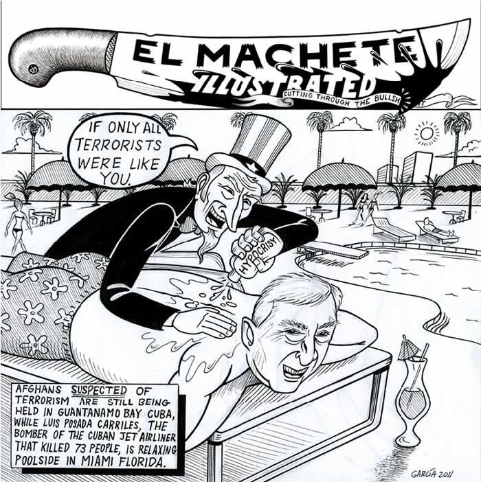 BlackCommentator.com: Political Cartoon - Terrorism Hypocrisy By Eric Garcia, Chicago IL