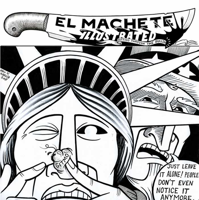 BlackCommentator.com: Political Cartoon - Gitmo Blemish By Eric Garcia, Chicago IL