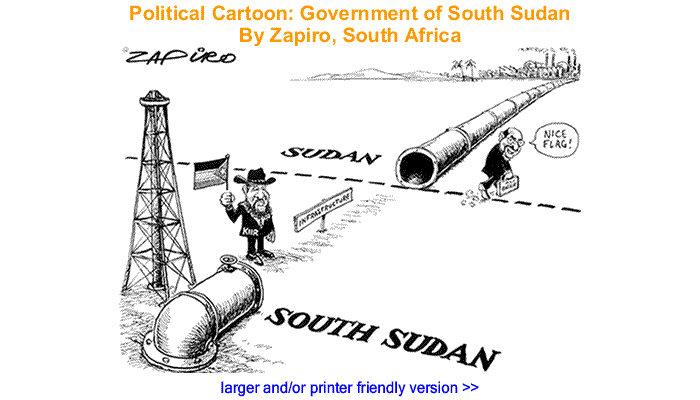 Political Cartoon - Government of South Sudan By Zapiro, South Africa