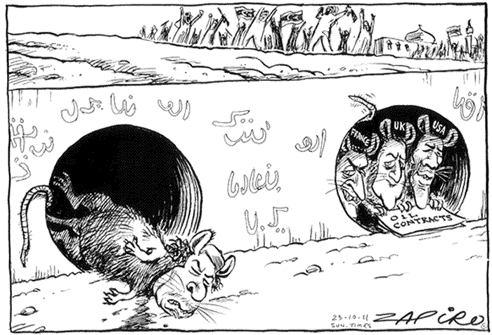 BlackCommentator.com: Political Cartoon - After Gaddafi By Zapiro, South Africa