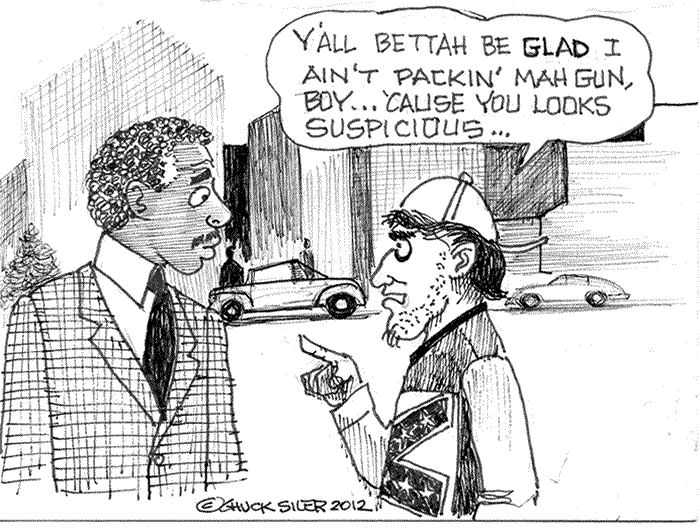 BlackCommentator.com: Political Cartoon - Suspicious By Chuck Siler, Carrollton TX