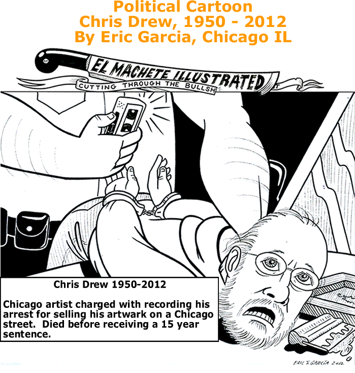 BlackCommentator.com: Political Cartoon - Chris Drew By Eric Garcia, Chicago IL