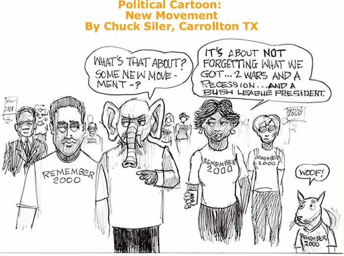 BlackCommentator.com: Political Cartoon - New Movement By Chuck Siler, Carrollton TX
