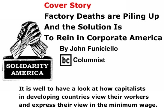 BlackCommentator.com Cover Story: Factory Deaths are Piling Up and the Solution is to Rein in Corporate America - Solidarity America