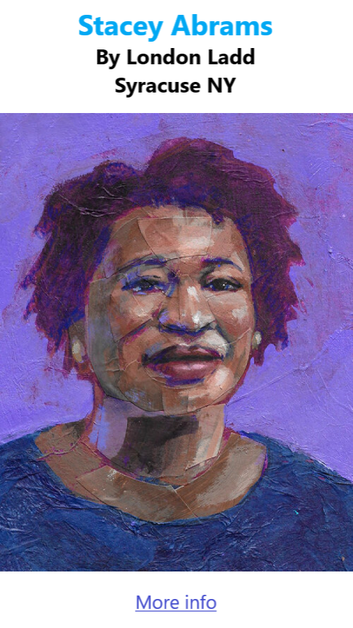 BlackCommentator.com July 12, 2024 - Issue 1008: Stacey Abrams - Art By London Ladd, Syracuse NY