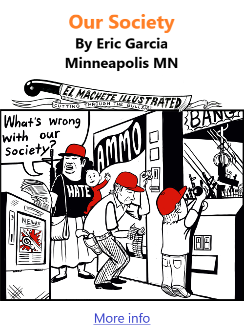 BlackCommentator.com Oct 3, 2024 - Issue 1012: Our Society - Political Cartoon By Eric Garcia, Minneapolis MN