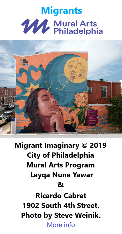 BlackCommentator.com Dec 6, 2024 - Issue 1019:  - Migrant Imaginary by Philadelphia Mural Arts Program