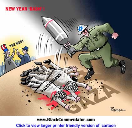 Political Cartoon: Gaza and the West By Paresh Nath, The Khaleej Times, UAE