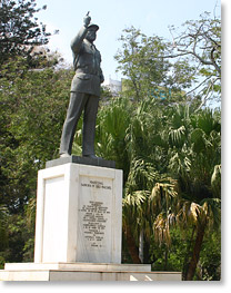 A statue in Maputo of Mozambique's first president Samora Machel.