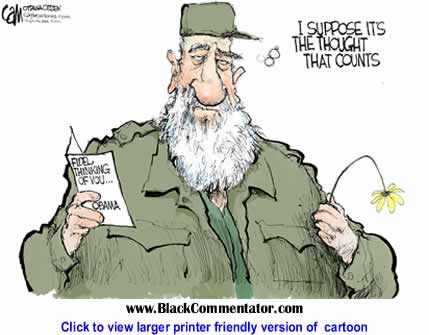 Political Cartoon: Castro's Wilted Flower By Cam Cardow, The Ottawa Citizen