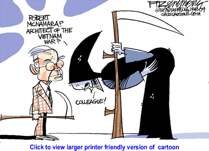 Political Cartoon: McNamara By David Fitzsimmons, The Arizona Star