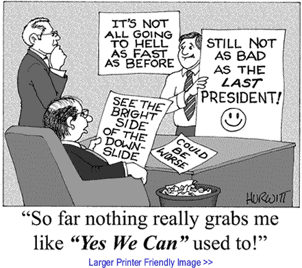 Cartoon: "Yes We Can" Update  By Mark Hurwitt