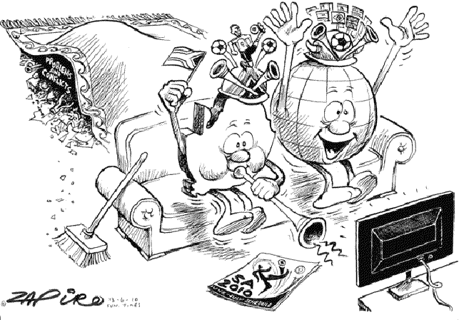 - Political Cartoon: The World Cup By Zapiro, South  Africa