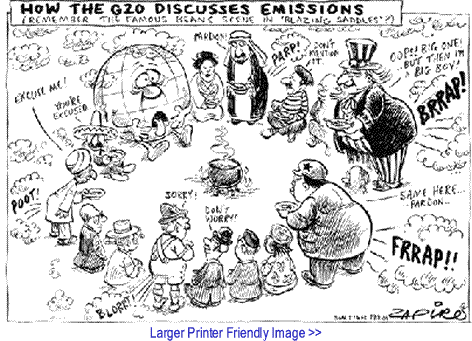 Political Cartoon: G20 Emissions Discussion By Zapiro, South Africa
