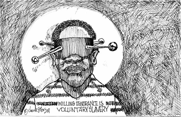 BlackCommentator.com: Political Cartoon - Voluntary Slavery  By Chuck Siler, Carrollton TX