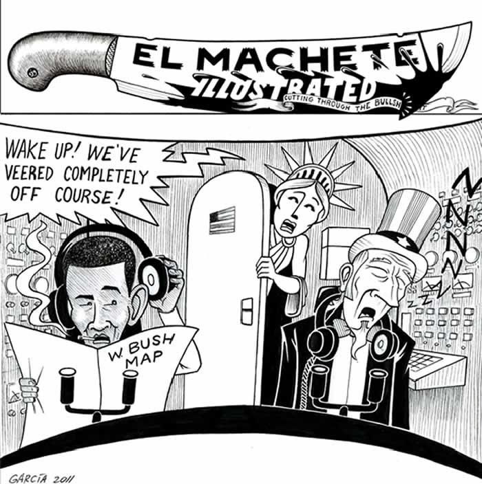 BlackCommentator.com: Political Cartoon - Asleep at the Wheel By Eric Garcia, Chicago IL