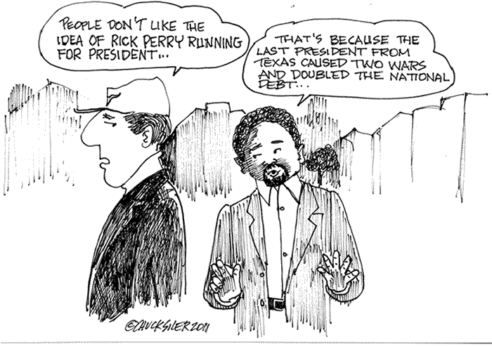 BlackCommentator.com: Political Cartoon - Another President from Texas? By Chuck Siler, Carrollton TX