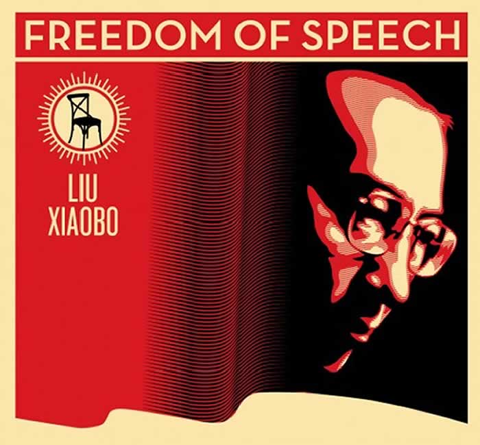BlackCommentator.com Art: Freedom of Speech By Shepard Fairey, Los Angeles CA