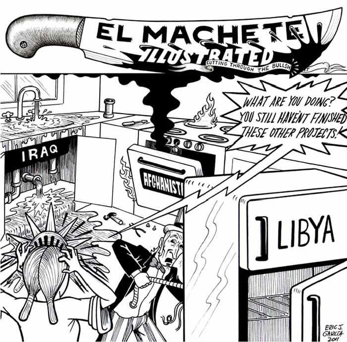BlackCommentator.com: Political Cartoon - Too Many Projects By Eric Garcia, Chicago IL