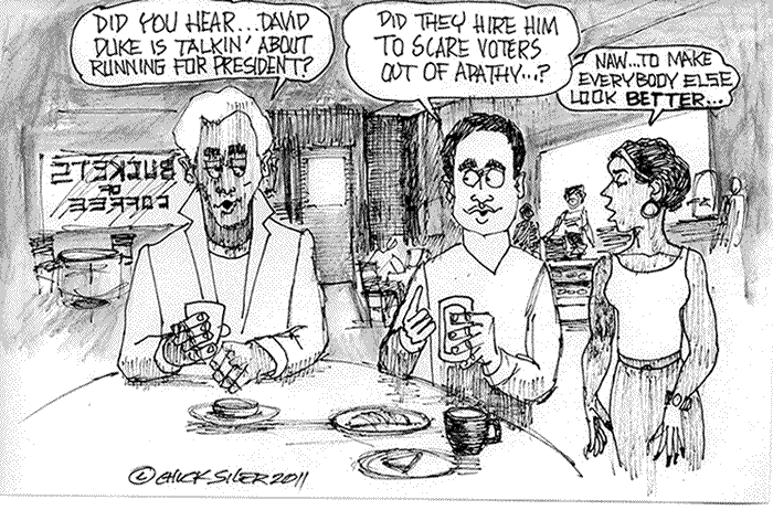 BlackCommentator.com: Political Cartoon - David Duke By Chuck Siler, Carrollton TX