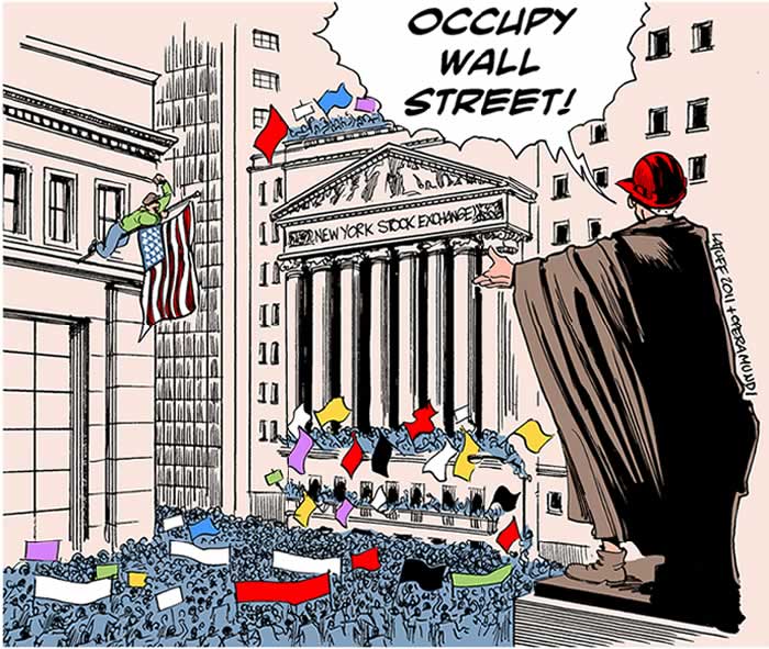 BlackCommentator.com: Political Cartoon - Occupy Wall Street By Carlos Latuff, Brazil