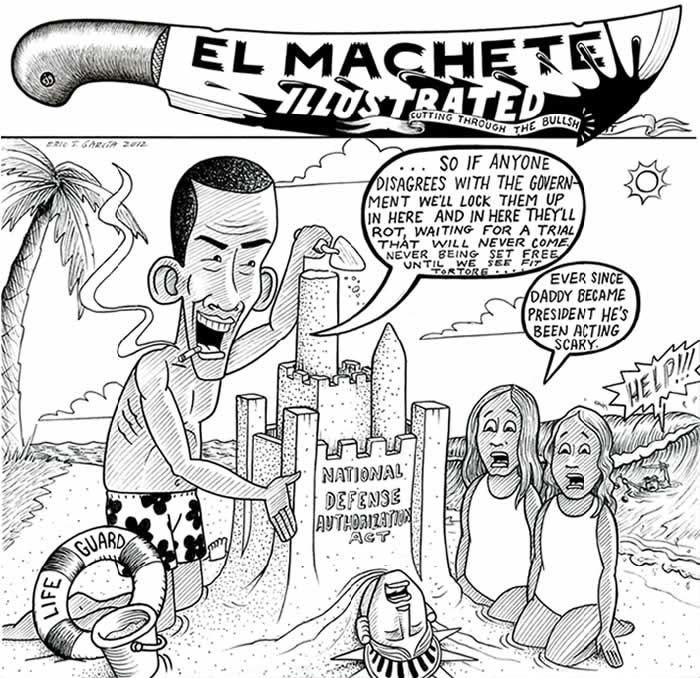 BlackCommentator.com: Political Cartoon -  Life Guard By Eric Garcia, Chicago IL