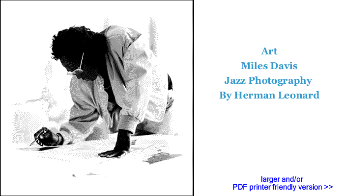 Art: Miles Davis, Jazz Photography by Herman Leonard