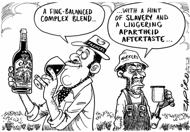 Political Cartoon - South African Farm Workers Strike, By Zapiro, South  Africa
