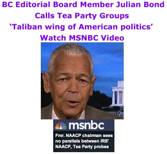 BlackCommentator.com: BC Editorial Board member Julian Bond Calls Tea Party Groups ‘Taliban wing of American politics’ - Watch MSNBC Video