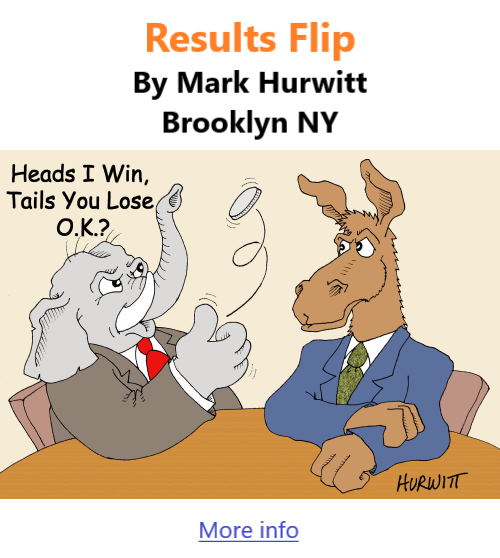 BlackCommentator.com Nov 13, 2022 - Issue 931: Results Flip - Political Cartoon By Mark Hurwitt, Brooklyn NY