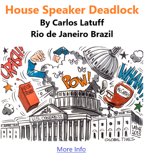 BlackCommentator.com Issue 937: House Speaker Deadlock - Political Cartoon By Carlos Latuff, Rio de Janeiro Brazil